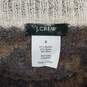 J. Crew Brown Mohair & Wool Blend Bodycon Pullover Sweater Dress WM Size S image number 3