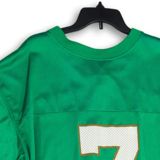 NWT Mens Green Notre Dame Fighting Irish #7 NCAA Football Jersey Size Large image number 4