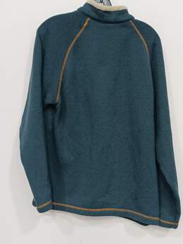 Columbia Blue Quarter Zip Fleece Pullover Men's Size L alternative image