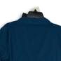 NWT Womens Blue Pleated Long Sleeve V-Neck Wrap Pullover Blouse Top Size XL image number 4