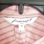 Foxcroft NYC Women Pink Metallic Striped Shirt Sz 18 NWT image number 3