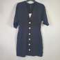 Zara Women Black Button Dress XS NWT image number 1