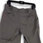 Womens Gray Flat Front Pockets Convertible Straight Leg Cargo Pants Size 6 image number 2