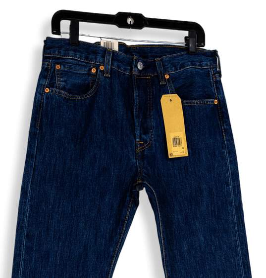 NWT Mens Blue 501 Original Denim Medium Wash Straight Leg Jeans Sz 32x36 image number 3