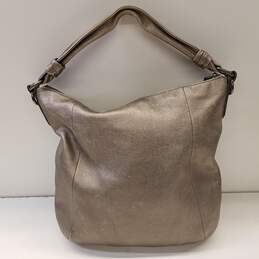 COACH 14783 Kristin Gray Metallic Leather Medium Tote Bag alternative image
