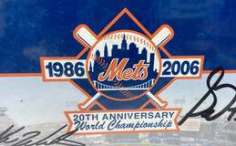 Framed & Signed N.Y. Mets 1986 World Series Champs 20th Anniversary Collectible alternative image
