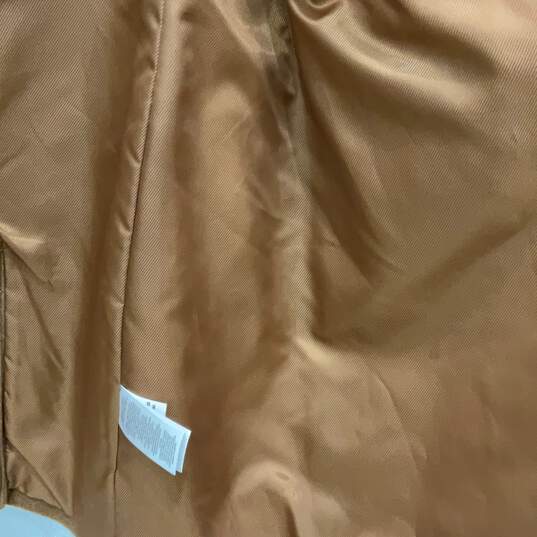 Lauren Ralph Lauren Womens Brown Long Sleeve Button Front Overcoat Size 16 image number 4