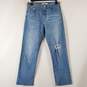 Levi Strauss Women Blue Straight Jeans Sz 26 image number 1