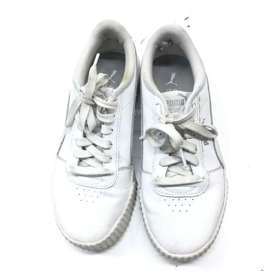 Puma White Shoes Size 7 image number 6