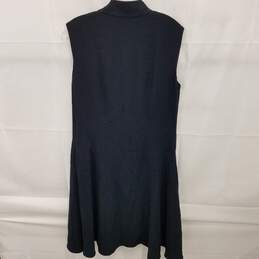 Prada Navy Blue Ruffle Front Sleeveless Dress Women's Size M alternative image