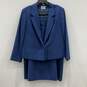 Pendleton Womens Navy Blue Notch Lapel Single-Breasted 2 Piece Skirt Suit Sz 22W image number 1