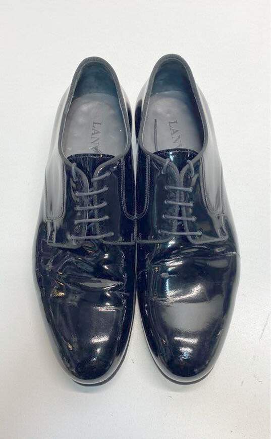 Lanvin Patent Leather Derby Shoes Black 9 image number 5