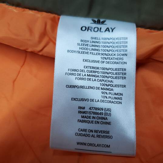 Orolay Thickened Down Puffer Jacket Coat Parka Hooded Sherpa Sz M image number 3