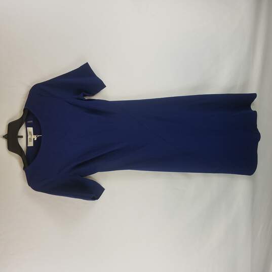 Diane Von Furstenberg Women Blue Dress Size XS NWT image number 1