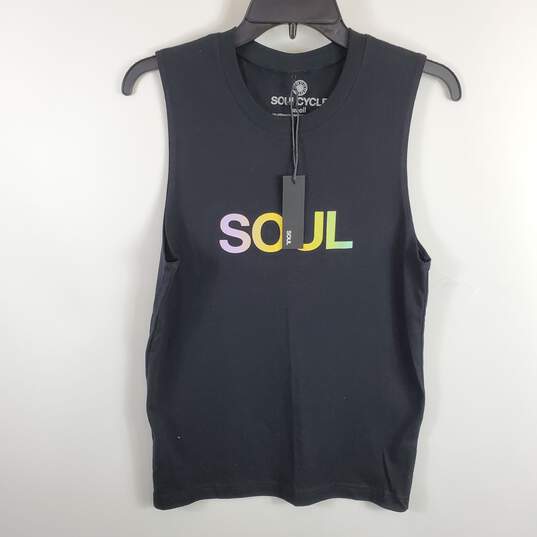 Soulcycle Men Black Logo Tank Top S NWT image number 1
