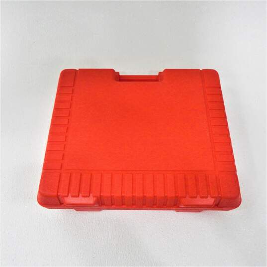 Vintage Lego 1985 Red Plastic Storage Carrying Case Box Bin image number 2