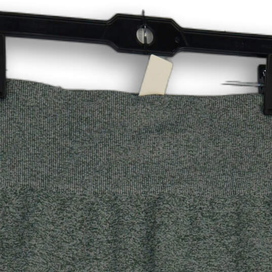 Womens Olive Flat Front Elastic Waist Pull-On Athletic Shorts Size Large image number 3