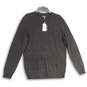NWT Mens Black Crew Neck Long Sleeve Knit Pullover Sweater Size M image number 1