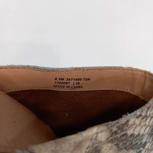 Frye Leather Animal Pattern Slip-on Mule Style Heels Size 6.5 image number 5