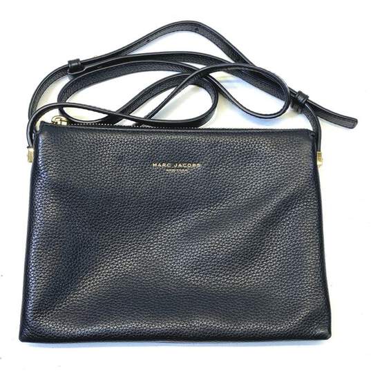 Marc Jacobs Pebble Leather Crossbody Black image number 1