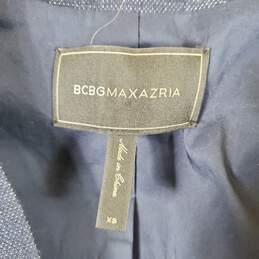 BCBGMaxazria Women Multicolor Linen Blazer Sz XS alternative image