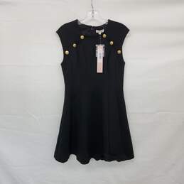 Badgley Mischika Black Sleeveless Fit & Flare Midi Dress WM Size S NWT