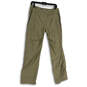 Womens Green Flat Front Straight Leg Hiking Ankle Pants Size 10 R image number 2