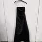 NWT Womens Black Side Drape Brooch Sleeveless Bridesmaid Maxi Dress Size 6 image number 1