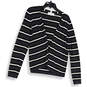 Womens Multicolor Striped Long Sleeve Open Front Shrug Size Medium image number 1