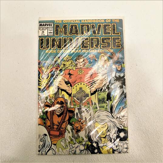 Marvel Copper Age Official Handbook of the Marvel Universe Comic Lot image number 9