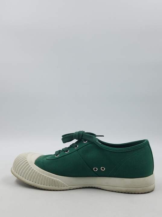 Authentic Prada Green Canvas Sneaker M 8 image number 2