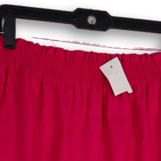 NWT Womens Pink Elastic Waist Scalloped Hem Pull-On Mini Skirt Size 14 image number 3