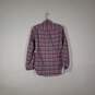 Mens Plaid Classic Fit Long Sleeve Collared Button-Up Shirt Size Small image number 2