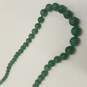 Sterling Silver Knotted Aventurine Beaded Necklace 63.2g image number 1