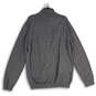 NWT Mens Gray Knitted 1/4 Zip Mock Neck Long Sleeve Pullover Sweater Sz XL image number 2