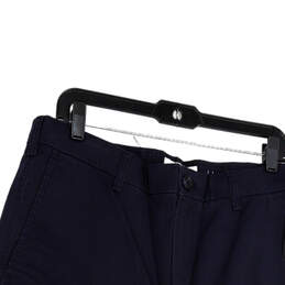 NWT Mens Blue Stretch Flat Front Pockets Straight Leg Dress Pants Sz 36X34