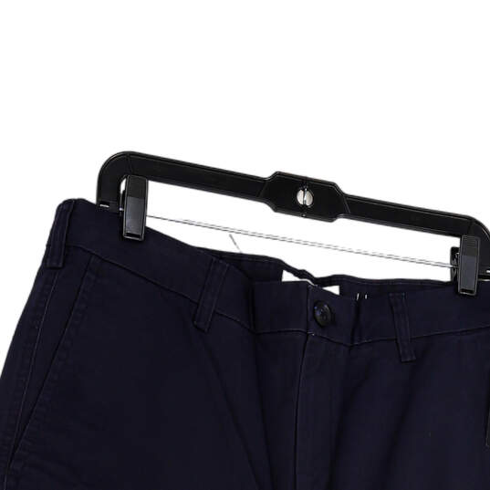 NWT Mens Blue Stretch Flat Front Pockets Straight Leg Dress Pants Sz 36X34 image number 1