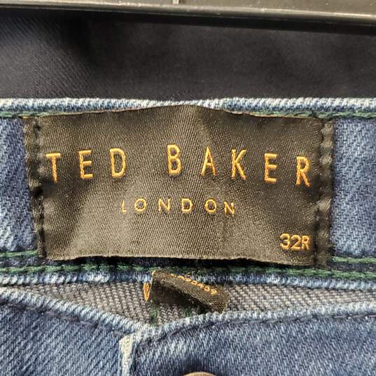 Ted Baker Men Washed Blue Jeans sz 32 image number 3