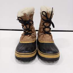 Women's Sorel Caribou Leather Lace Up Snow Boots Sz 11 alternative image