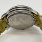 Designer Michael Kors Yellow Chronograph Round Dial Analog Wristwatch image number 4