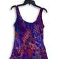 NWT Kasper Womens Purple Tie Dye Round Neck Sleeveless Fit & Flare Dress Size 10 image number 4
