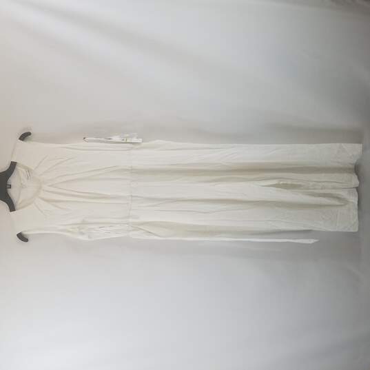 Buy the Calvin Klein Women White Sleeveless Jumpsuit L 14 NWT |  GoodwillFinds