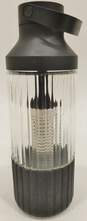 Beast Hydration System Glass Bottle & Infuser W/Carry Cap Black image number 1