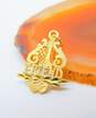 14k Yellow Gold Number 1 Friend Etched Pendant 0.9g image number 2