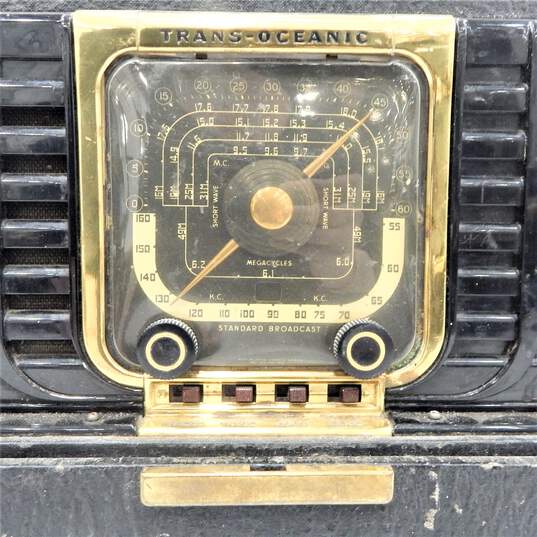 VNTG Zenith Brand 8G005 Model Trans-Oceanic Clipper Radio w/ Power Cable image number 5