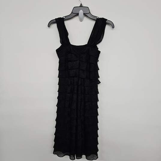 Black Ruffle Layered Sleeveless Dress image number 2
