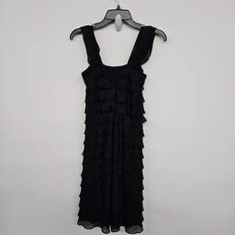 Black Ruffle Layered Sleeveless Dress alternative image