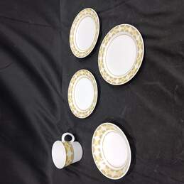 Set of 5 Progression Sunglow Bread Plates, Tea Cup & Sauce Bowl