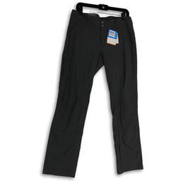 NWT Womens Gray Slash Pocket Straight Leg Active Fit Chino Pants Size 10/24