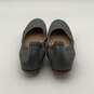Womens Black Leather Scalloped Round Toe Slip-On Ballet Flats Size EUR 39 image number 4